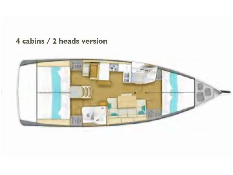 Sun Odyssey 440 (SALVA) Plan image - 4