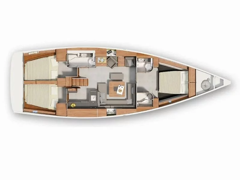 Hanse 455 (Piri Reis II) Plan image - 20