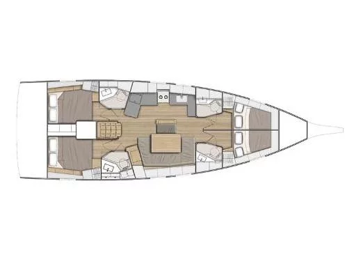 Oceanis 46.1 (Bella) Plan image - 4