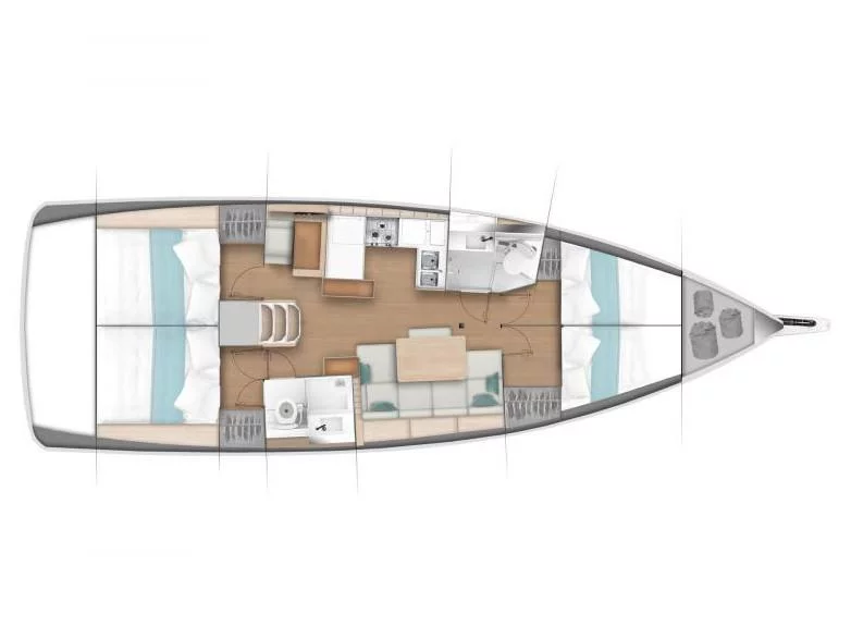 Sun Odyssey 440 (Stardust) Plan image - 1