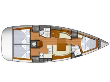 Sun Odyssey 409 (Piedanlo II) Plan image - 2