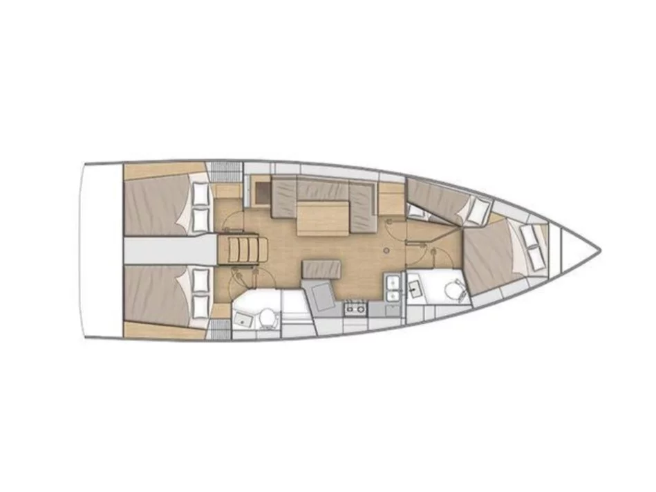 Oceanis 40.1 (Marilena) Plan image - 5