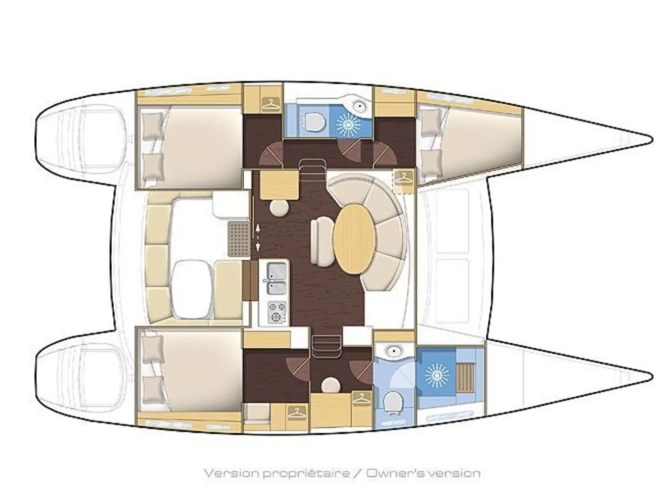 Lagoon 380 Owner (Miko) Plan image - 10