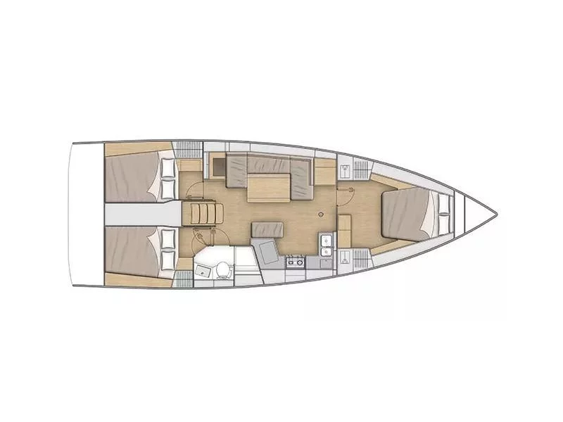 Oceanis 40.1 (Nika) Plan image - 3