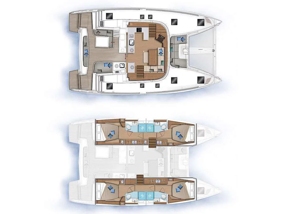 Lagoon 46 (Margeo XVII ( - - - dishwasher)) Plan image - 3