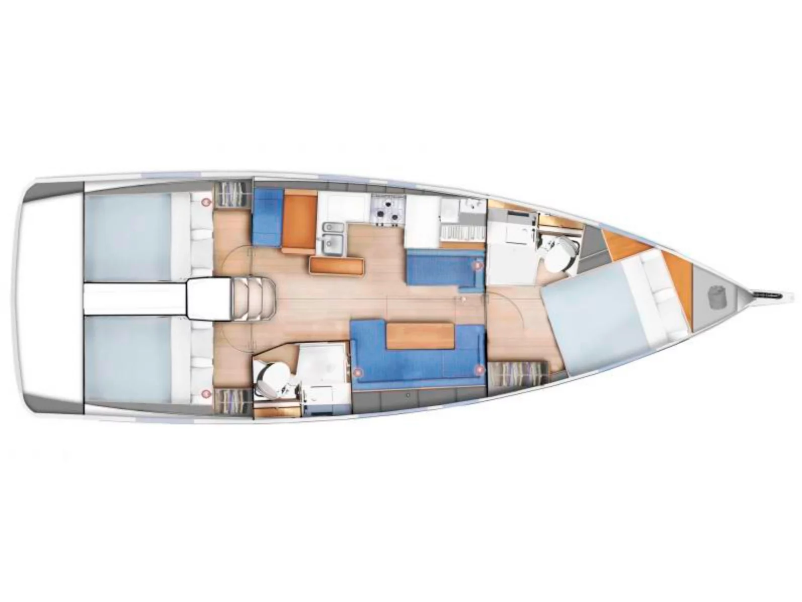 Sun Odyssey 410 (Aloha) Plan image - 4