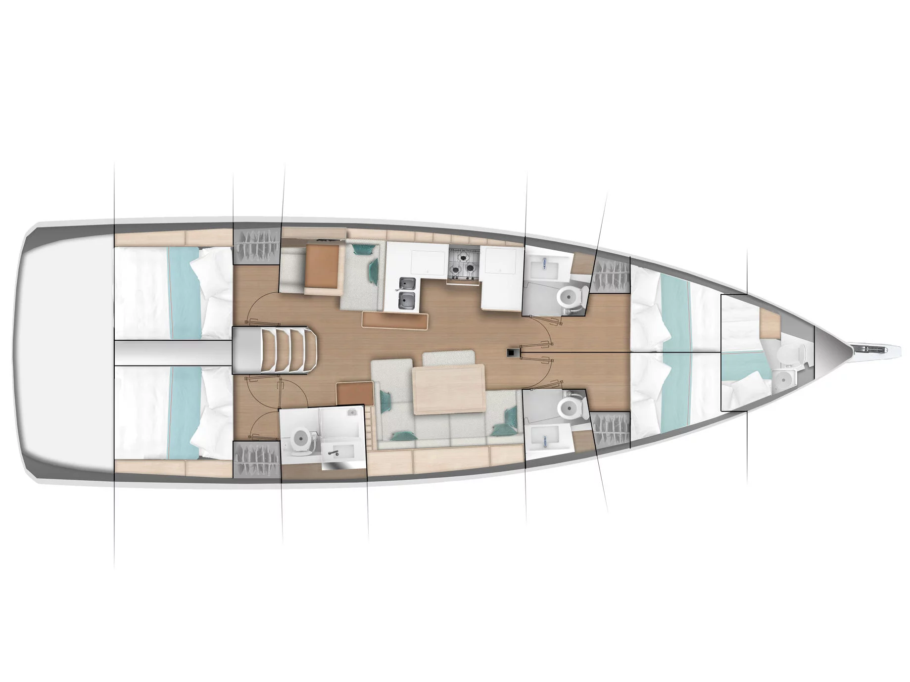 Sun Odyssey 490 (MA CHERIE) Plan image - 6