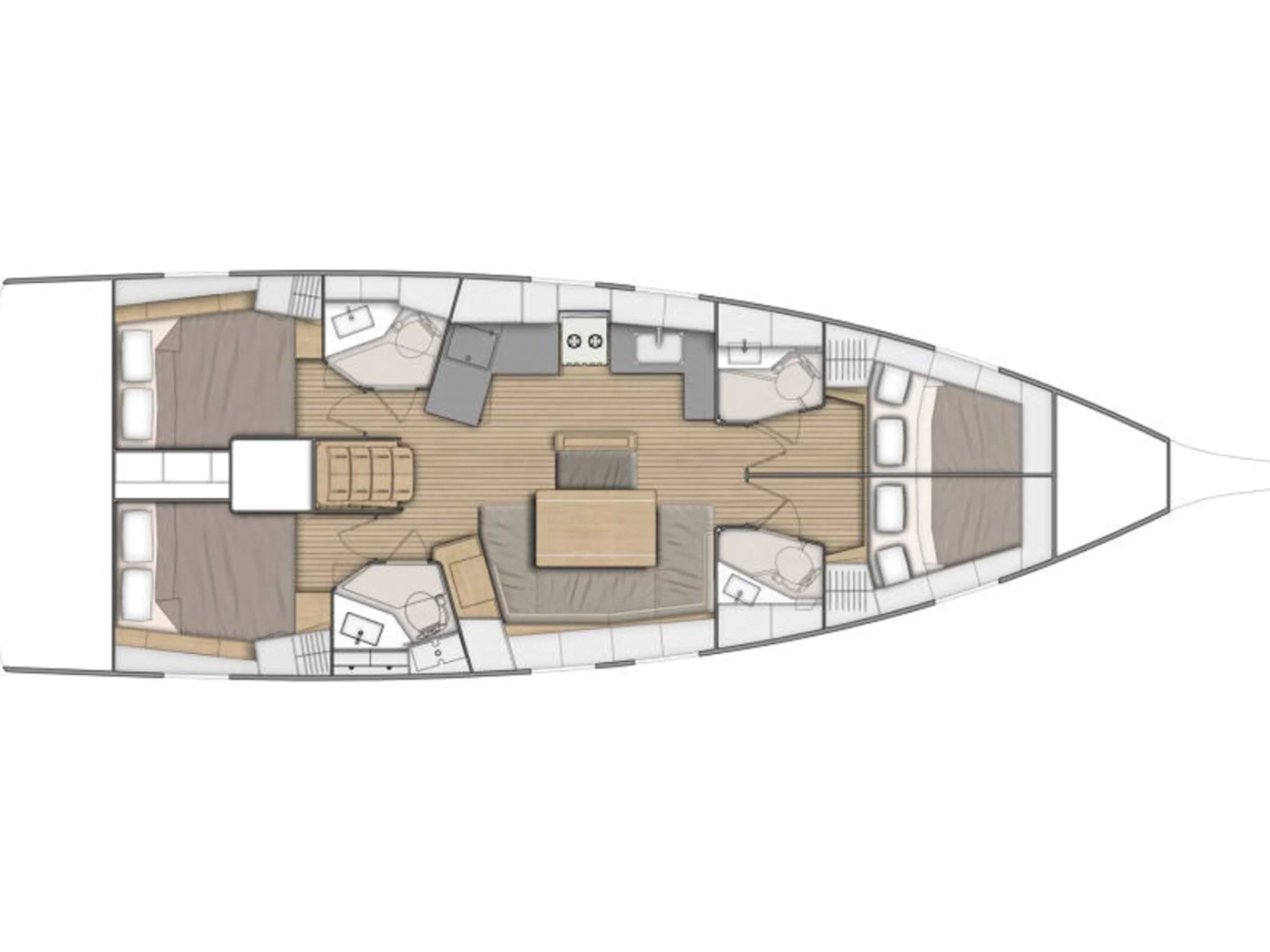 Oceanis 46.1 () Plan image - 11