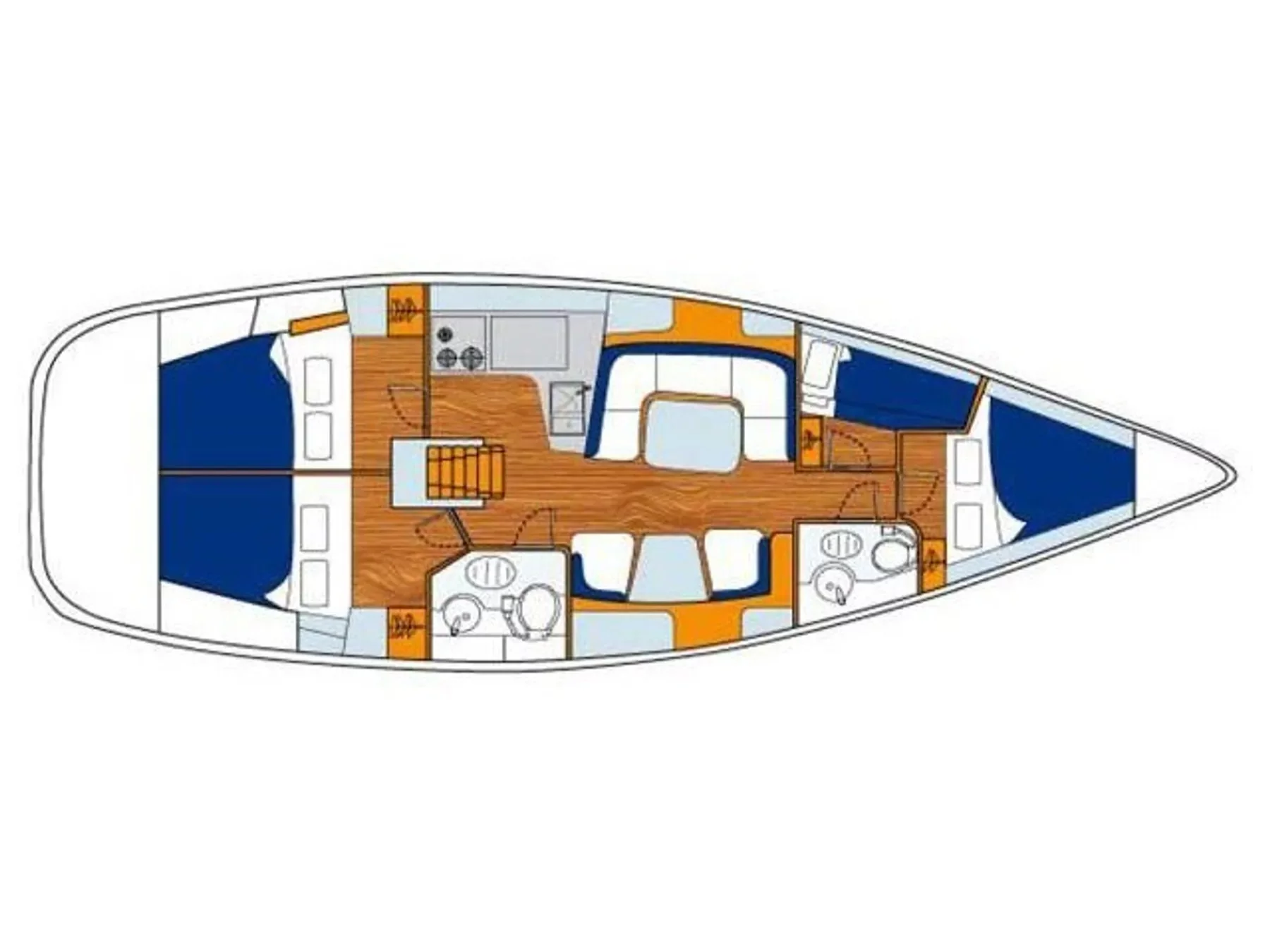 Sun Odyssey 43 (Mantiz) Plan image - 5