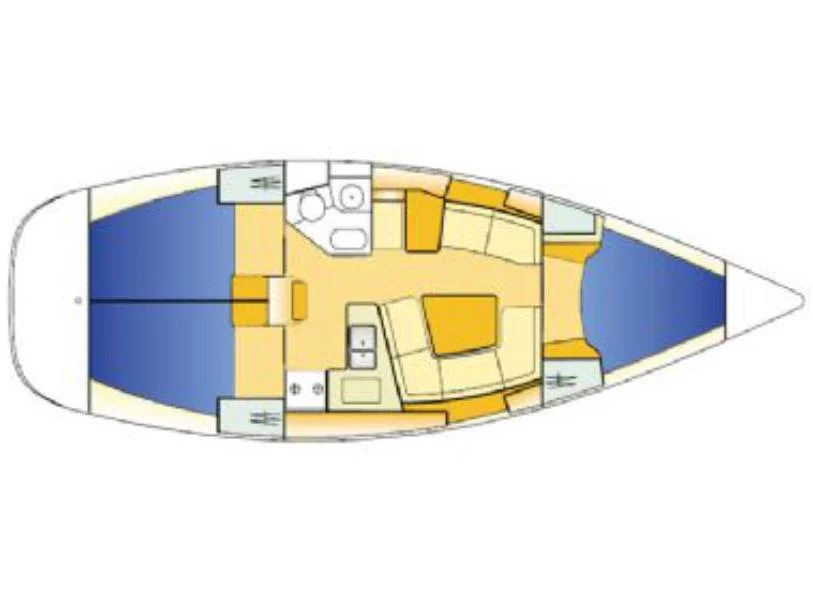 Sun Odyssey 37 (Bonaca) Plan image - 4