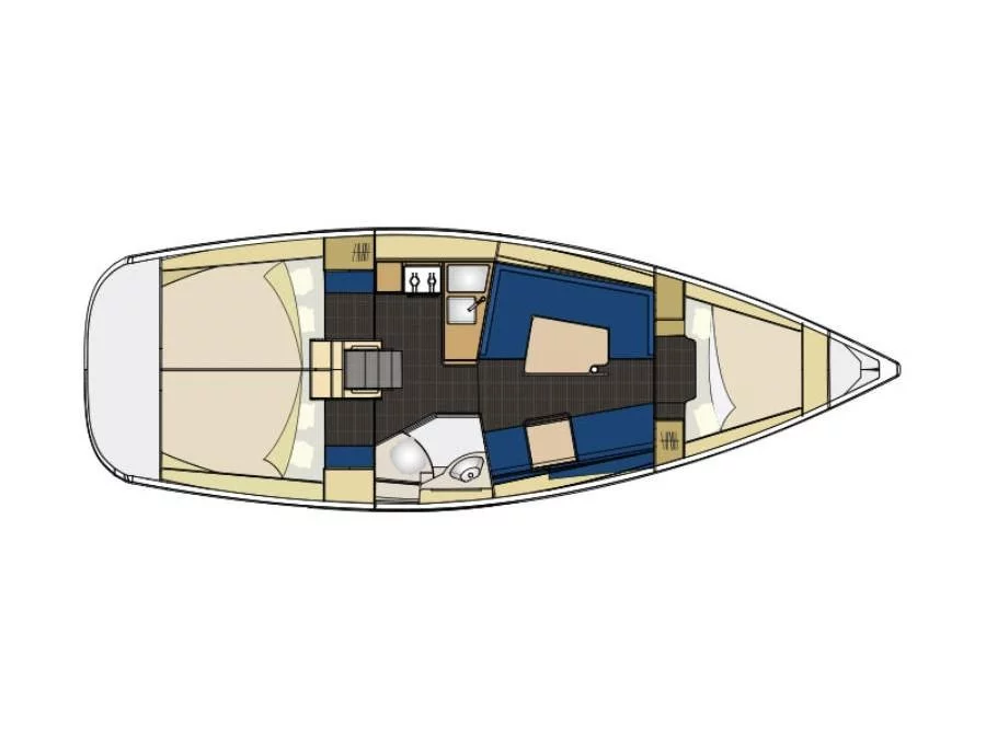 Elan Impression 354 (Orange AS) Plan image - 1