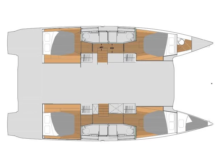 Fountaine Pajot Elba 45 (Nami) Plan image - 16