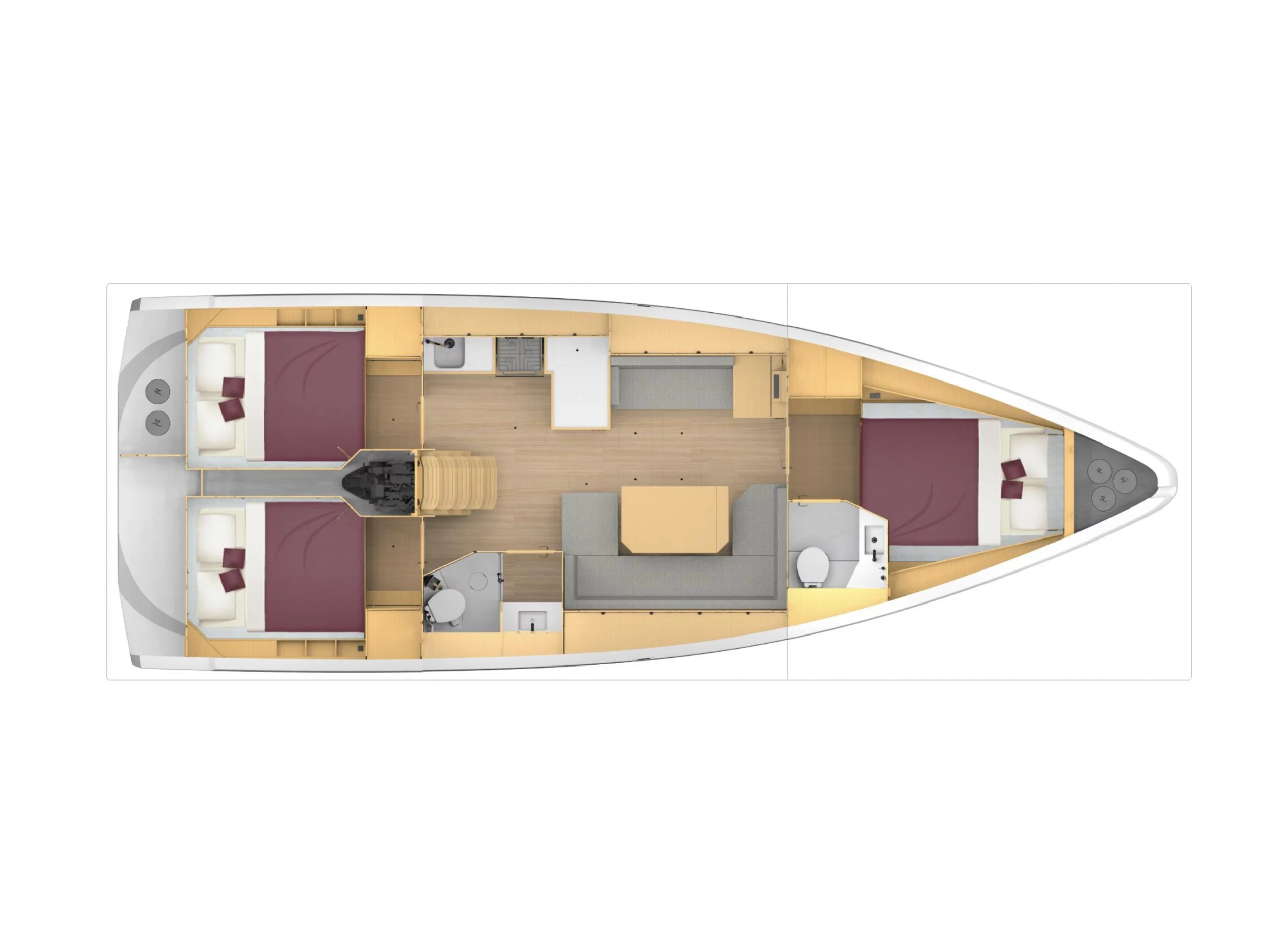 Bavaria C42 (Supereva) Plan image - 13
