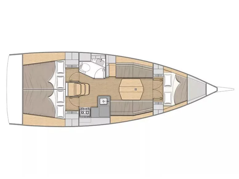 Oceanis 34.1 (Pink Floyd) Plan image - 1