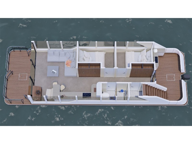 Photo #2 - Houseboat (Luxboot) (Laflora) in Kinrooi - 21756