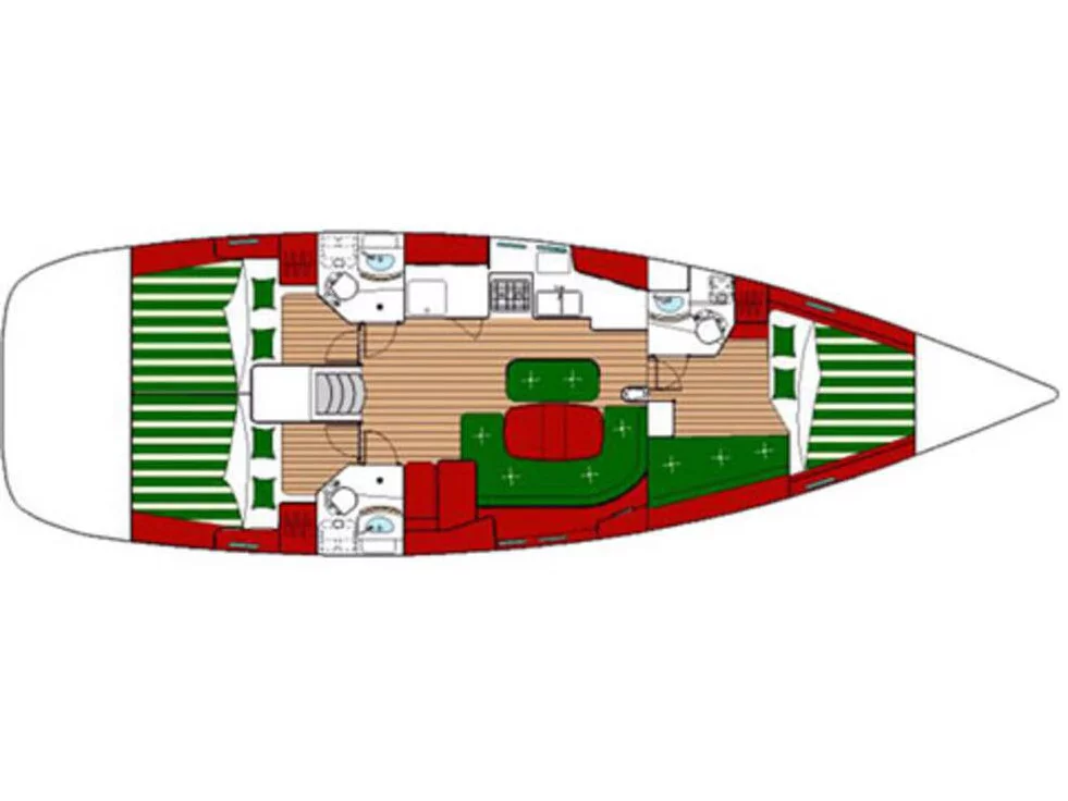 Oceanis Clipper 423 (Derin) Plan image - 6