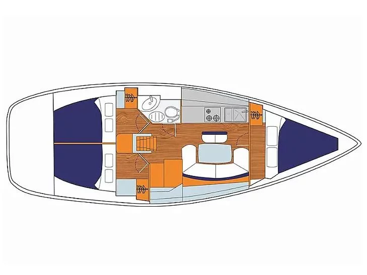 Sun Odyssey 389 () Plan image - 4