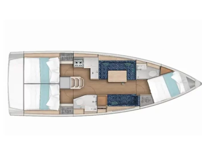 Sun Odyssey 380 () Plan image - 2