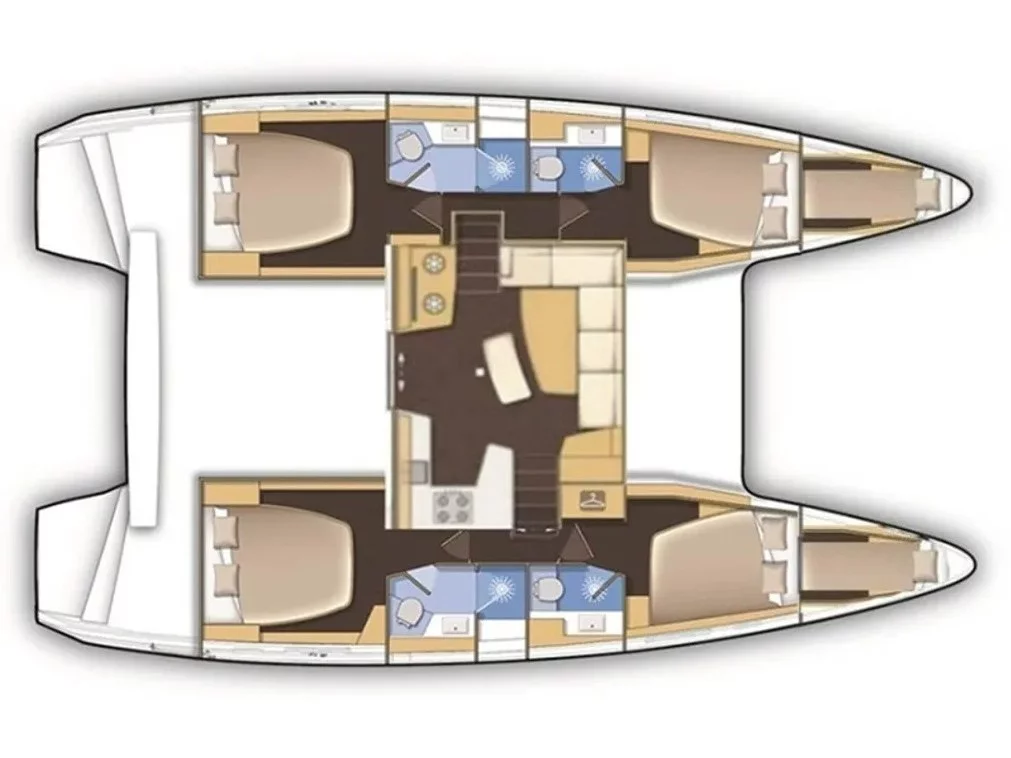 Lagoon 42 (Three Little Birds) Plan image - 4