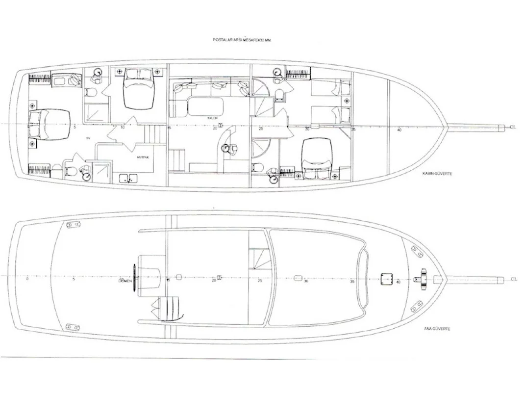 Gulet Cemre Mila (Cemre Mila) Plan image - 0