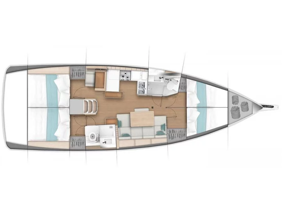 Sun Odyssey 440 (Ecstasea) Plan image - 8