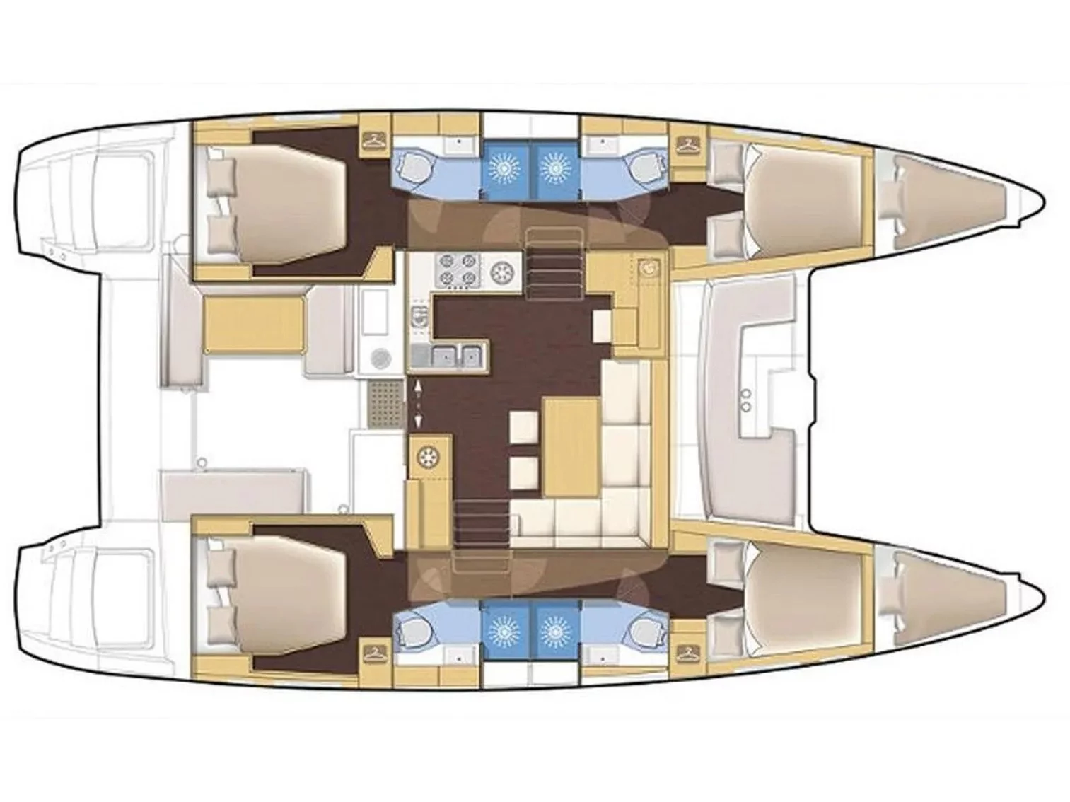 Lagoon 450 (Afrodite) Plan image - 2