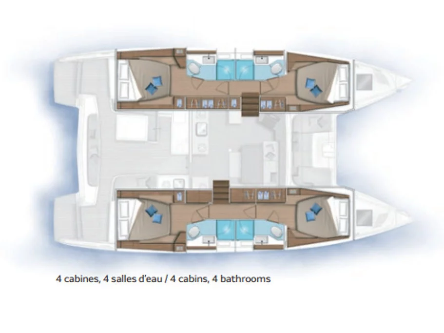 Lagoon 46 (Kosmo) Plan image - 7