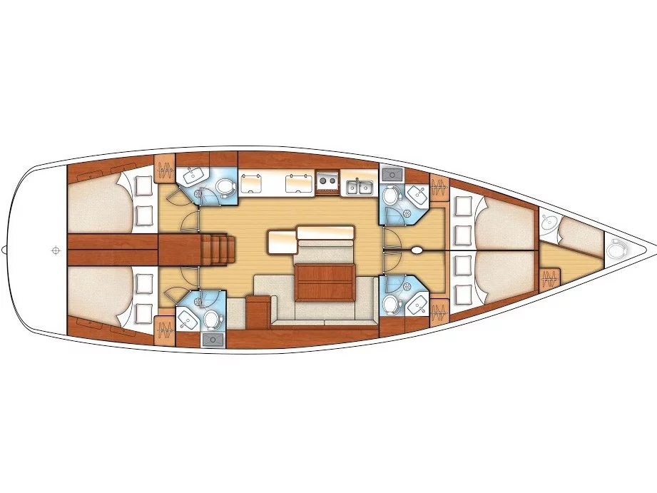 Oceanis 50 (Anchorman) Plan image - 5