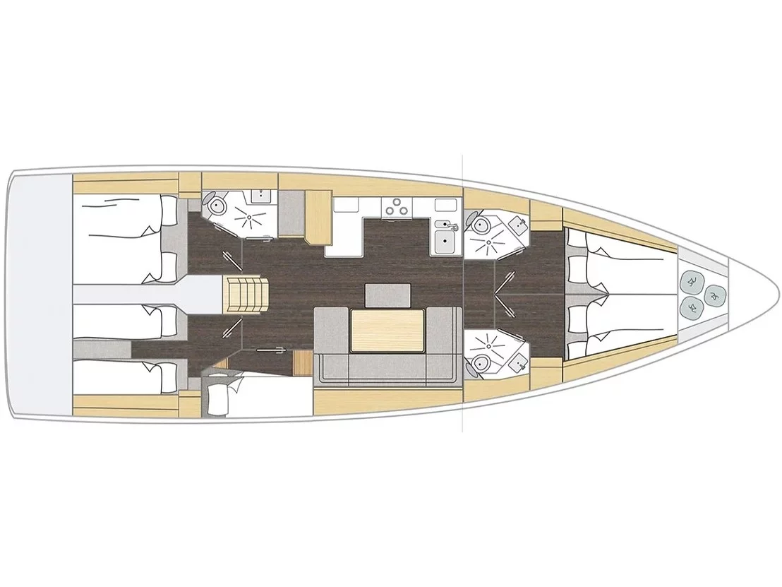Bavaria C46 (Iris) Plan image - 17