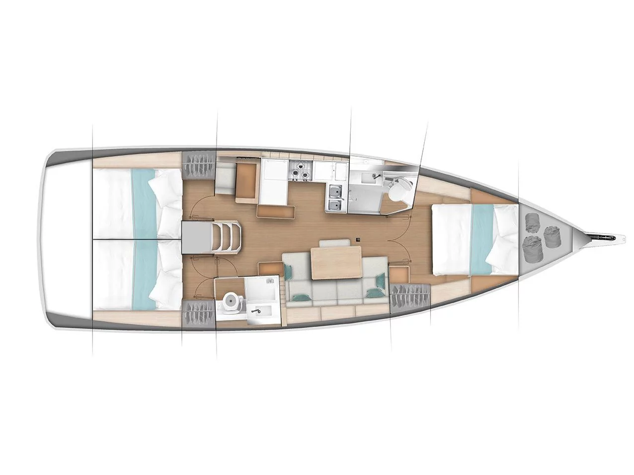 Sun Odyssey 440 (Kerseli) Plan image - 6