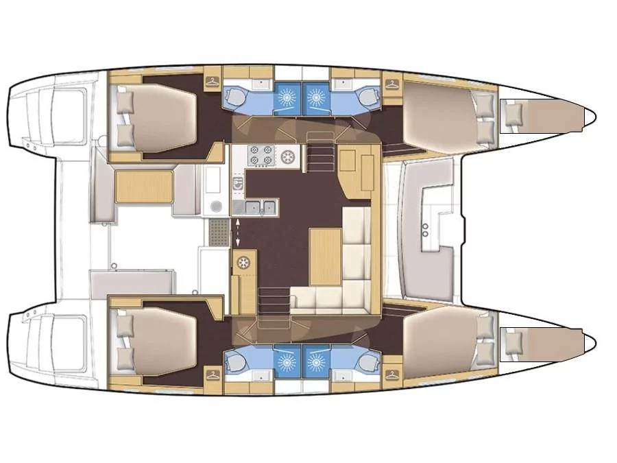 Lagoon 450 Fly (Kat el Mar) Plan image - 22