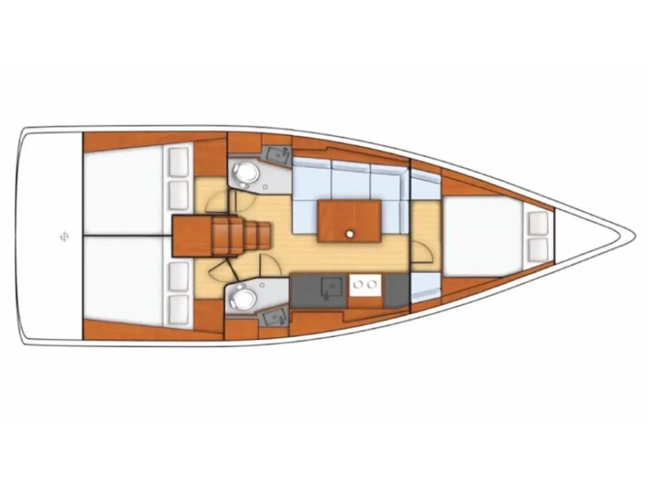 Oceanis 38 (Solar) Plan image - 2