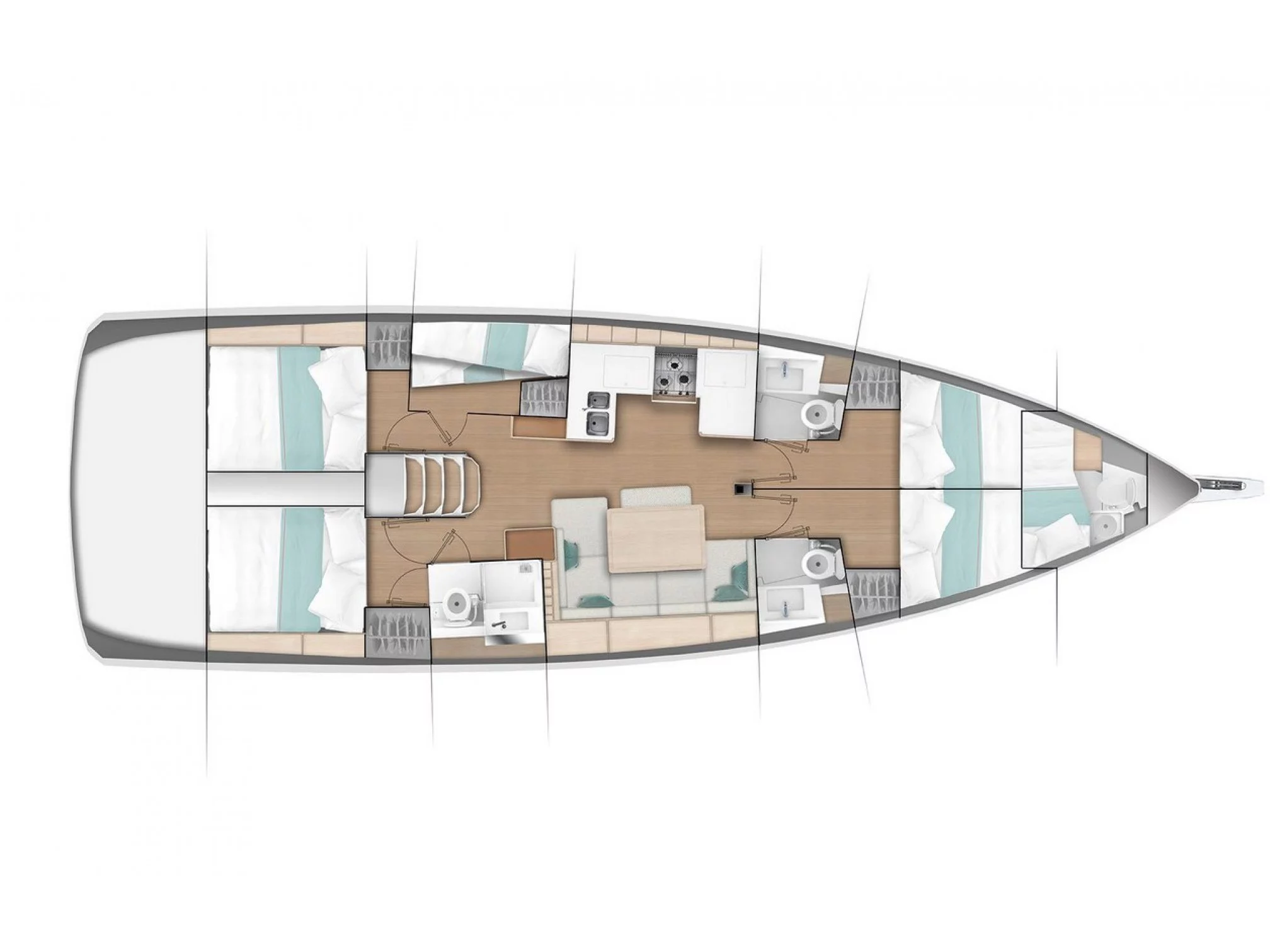 Sun Odyssey 490 (Elenor) Plan image - 3