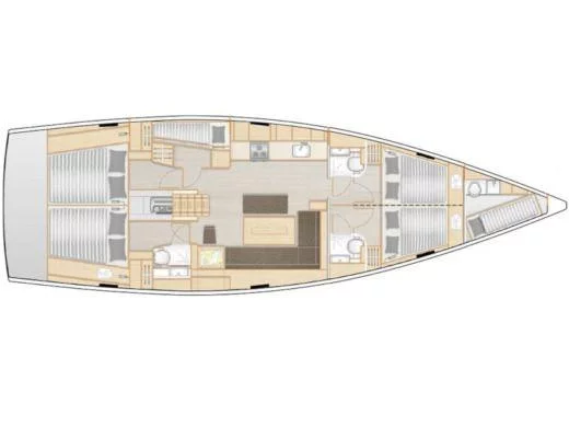 Hanse 508 (Aktea) Plan image - 1