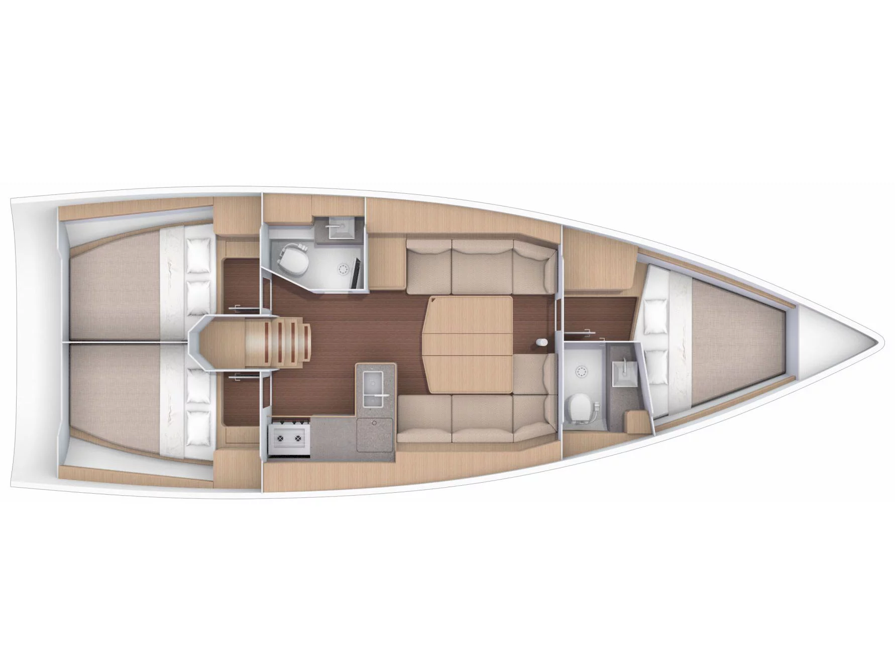 Dufour 390 (Ino) Plan image - 2