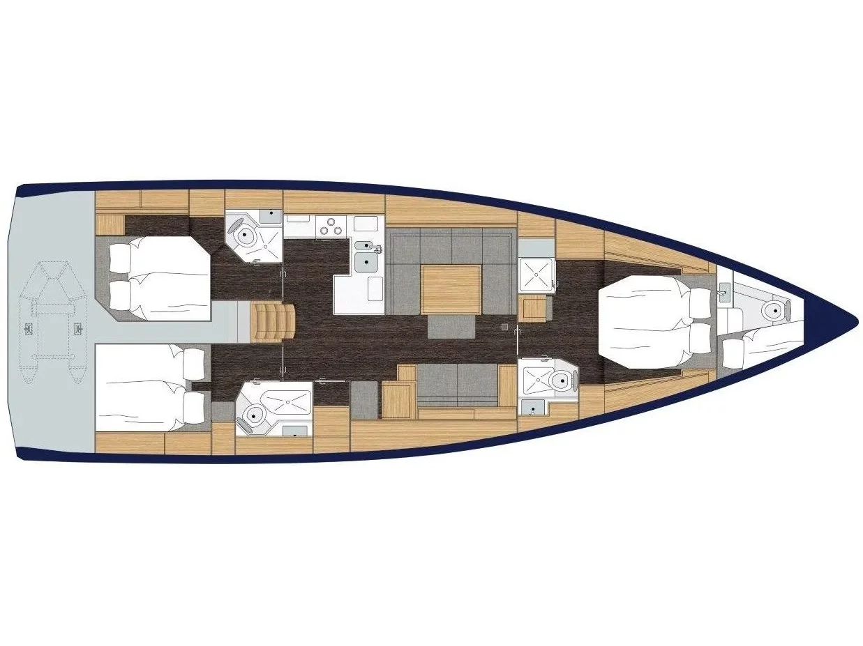 Bavaria C50 (Frank) Plan image - 8