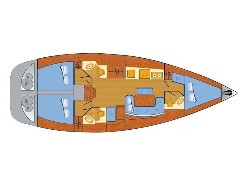 Cyclades 43.3 (ORION XI) Plan image - 8
