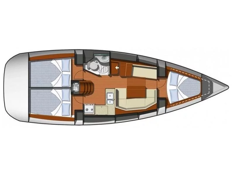 Sun Odyssey 36i (Candy) Plan image - 15
