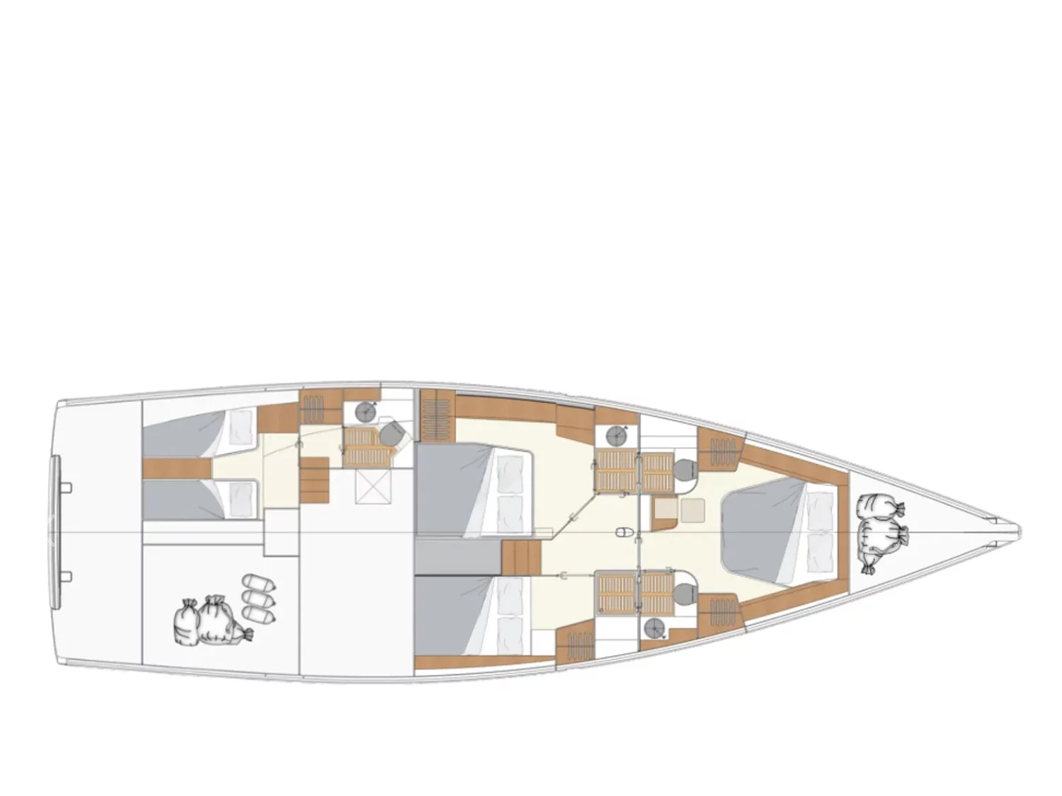 Moody 54 DS (Freedom) Plan image - 5