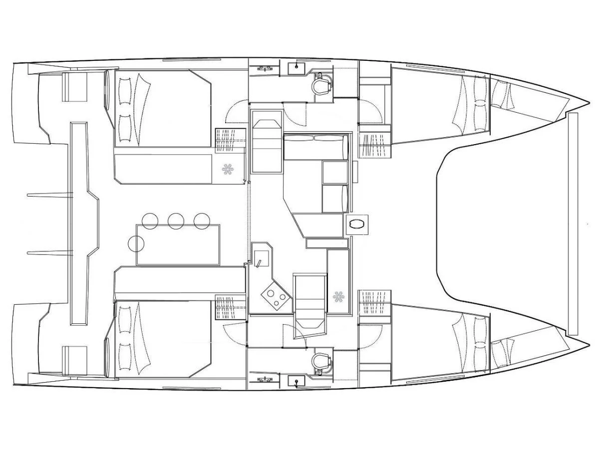 Nautitech 40 Open (ORION) Plan image - 1