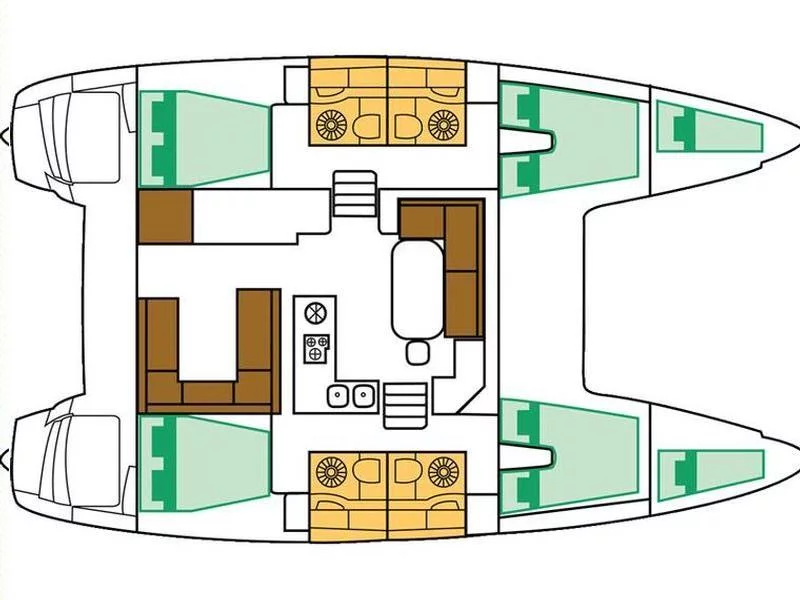 Lagoon 400 S2 (Ipanema) Plan image - 7
