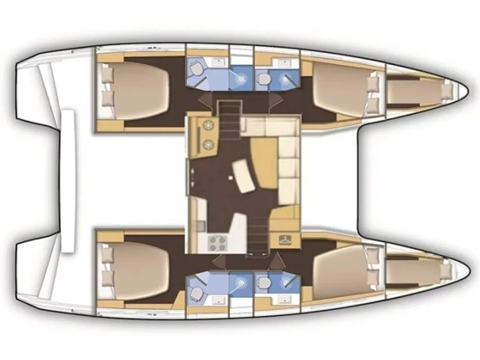 Lagoon 46 (Hydra XV) Plan image - 1