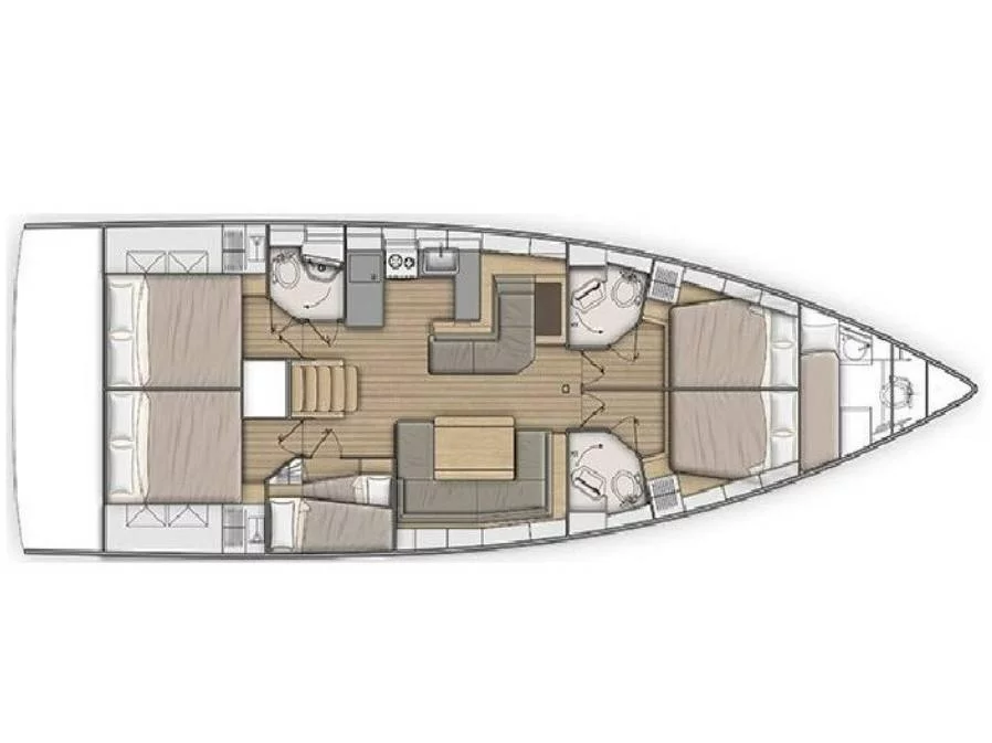 Oceanis 51.1 (Dima II) Plan image - 14