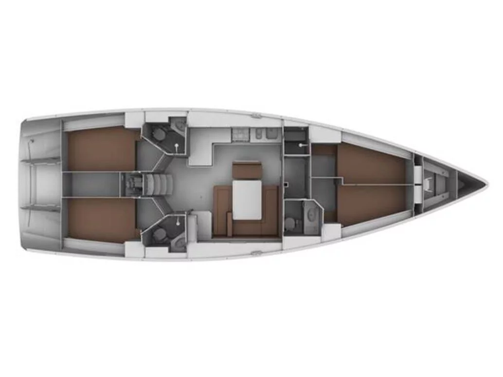 Bavaria 45 Cruiser (Saffron) Plan image - 23