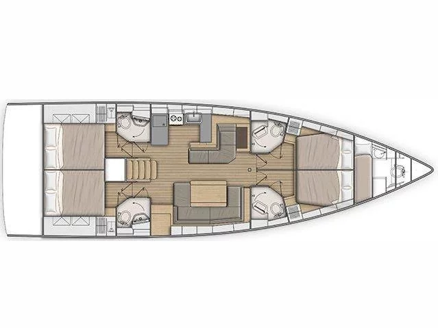 Oceanis 51.1 (Miss Alice) Plan image - 17