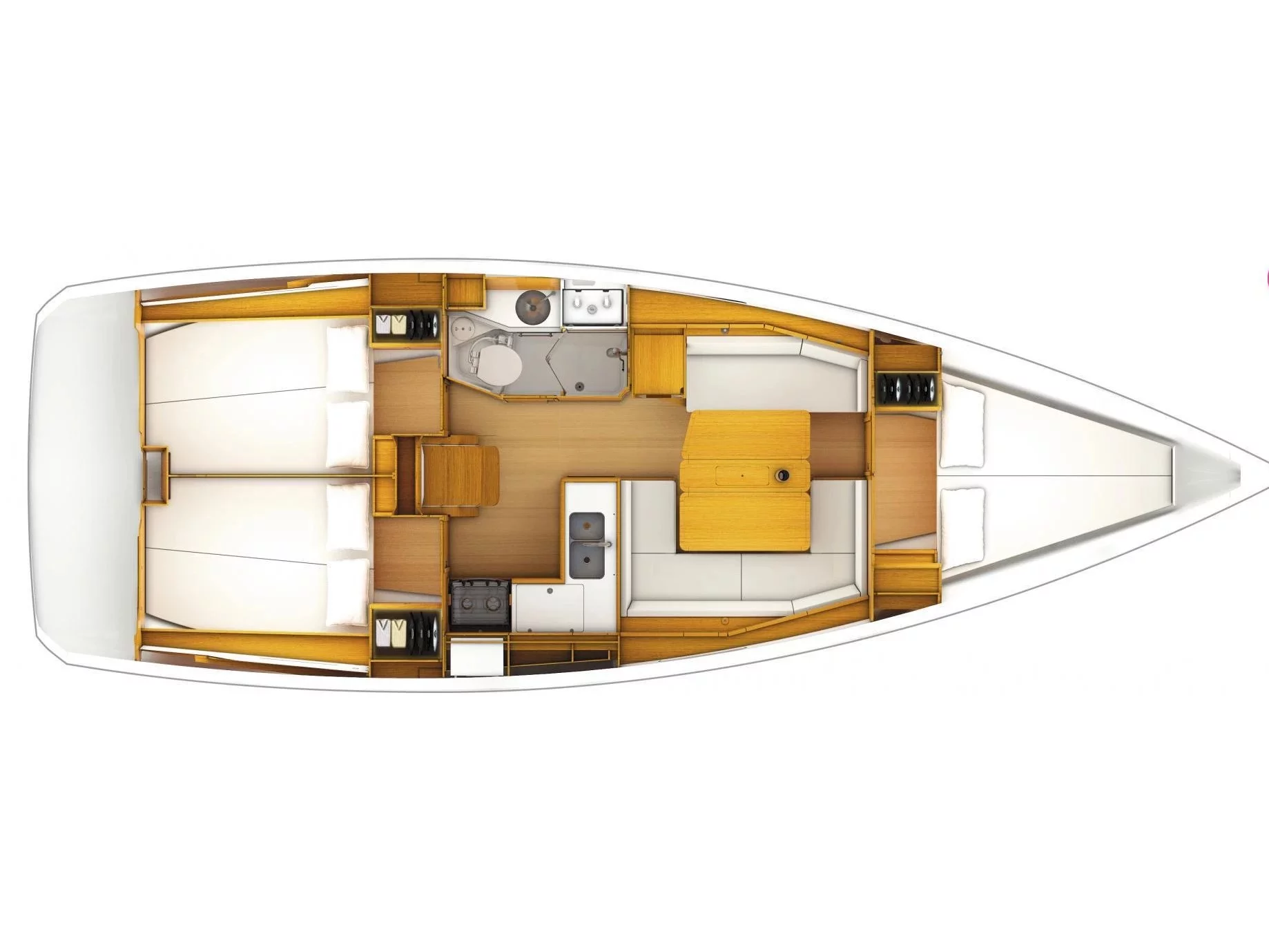 Sun Odyssey 379 "Performance" (Grenat) Plan image - 4
