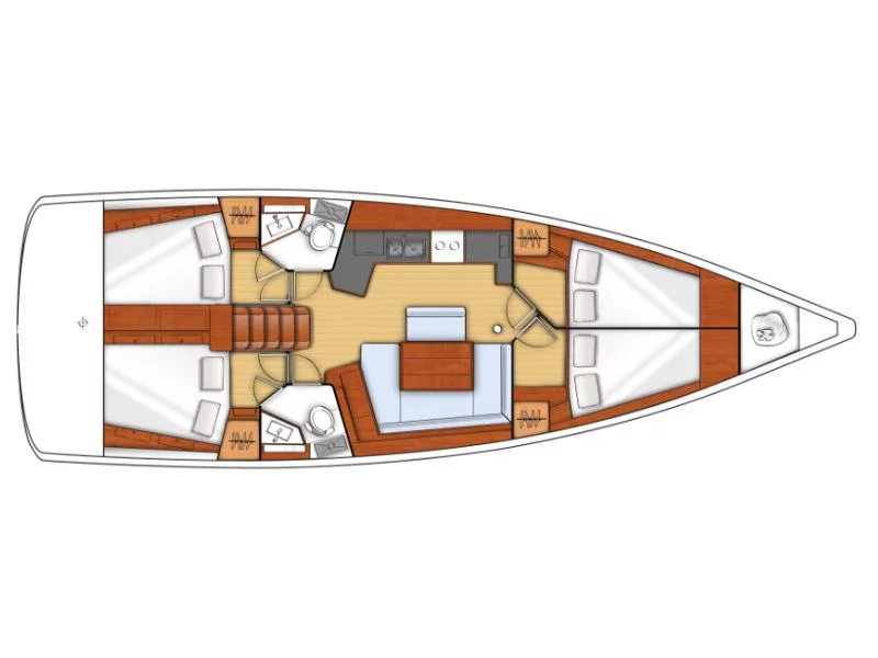 OCEANIS 45 BT (GOLDEN DREAMS) Plan image - 14