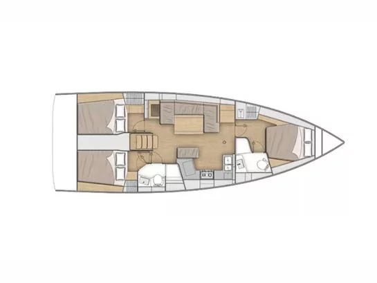 Oceanis 40.1 (Pure Chaos) Plan image - 2