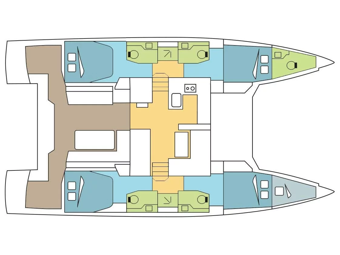 Nautitech 46 Fly (Julia) Plan image - 3