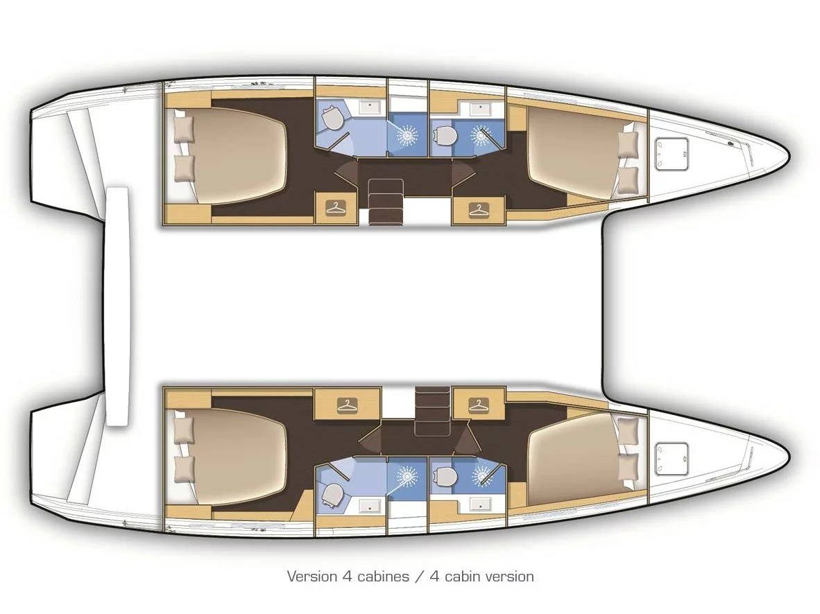 Lagoon 42 (Queen Annezia) Plan image - 1
